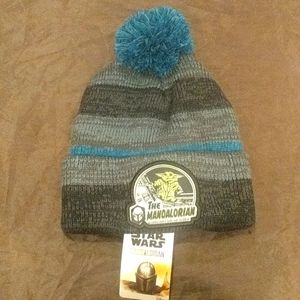 Star Wars The Mandalorian Pom Pom Beanie Hat